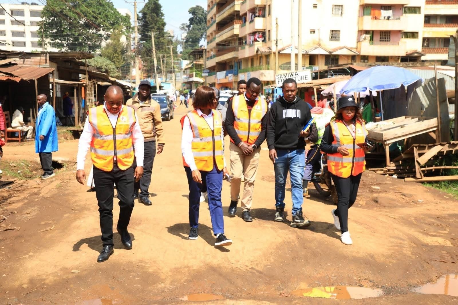 Community walk with residents