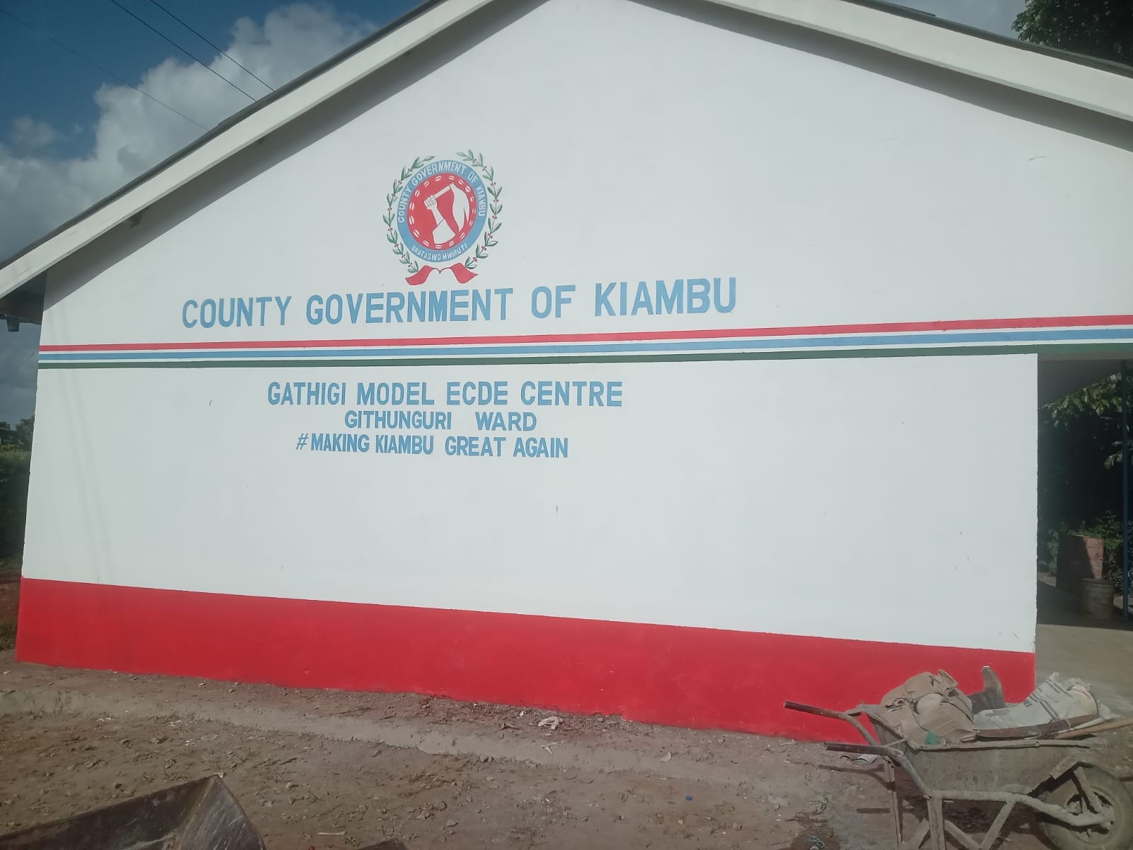 Gathigi Model ECDE Centre signage, County Government of Kiambu