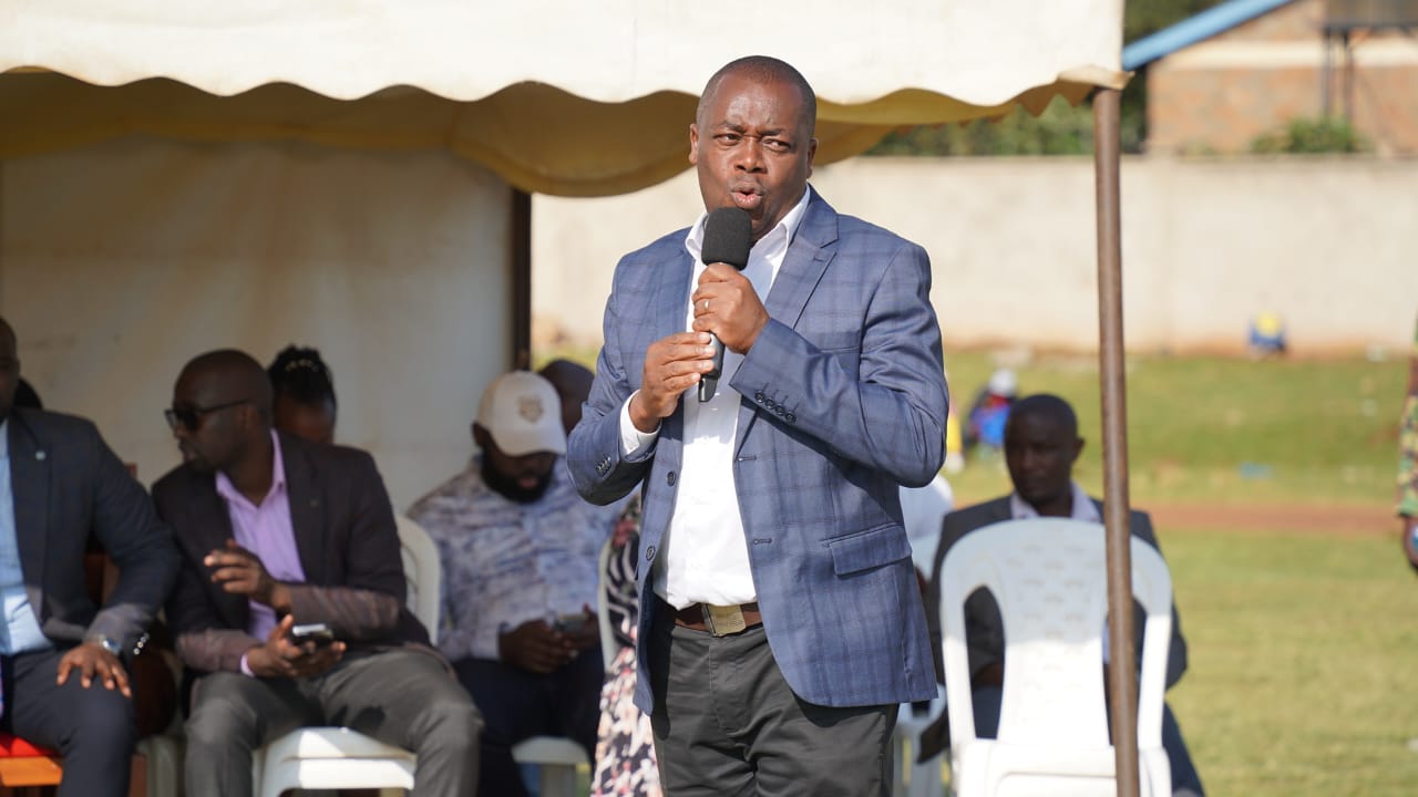 Hon. Joseph Muhinja Kamau addressing residents at a public participation forum