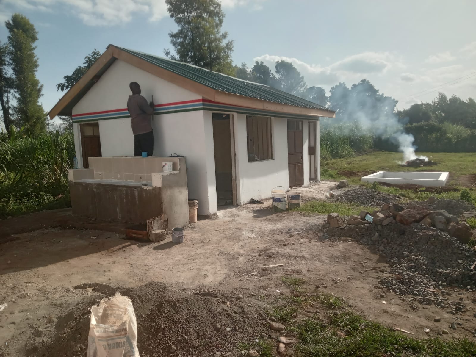Gathigi Model ECDE Centre building with finishing works under way