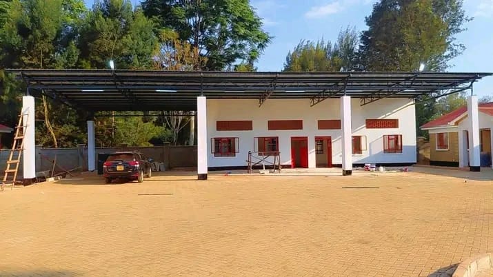 Completed Githunguri Fire & Rescue Station building with covered appliance bay